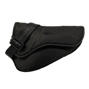 Christian Dior DIOR/ChristianDior Saddle Bag Shoulder Bag Nylon Leather